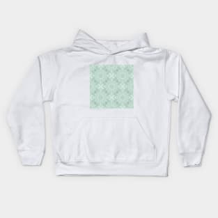 Blue-Green Kaleidoscope Pattern Kids Hoodie